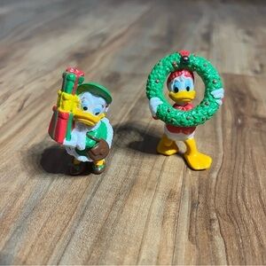Disney Ducktales Donald Daisy Duck PVC Figure Applause 1986 Toy Christmas‎ 2"